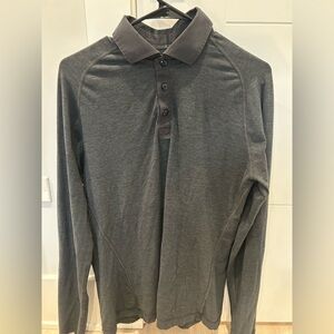 lululemon Charcoal Polo Long Sleeve